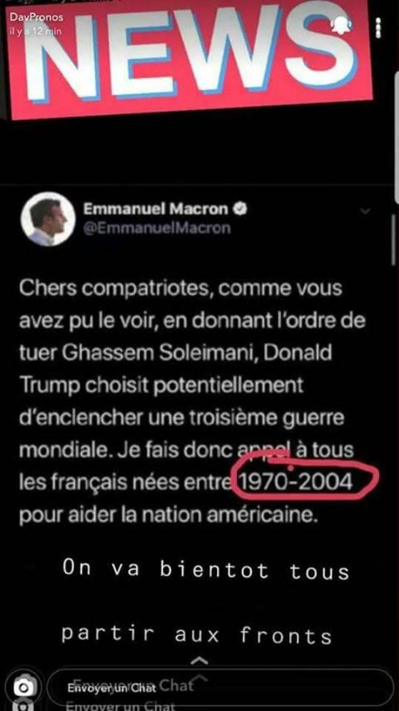 Tweet d'Emmanuel Macron